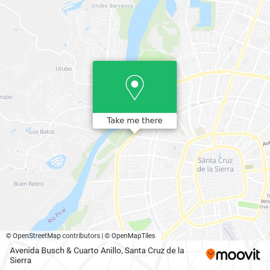 Mapa de Avenida Busch & Cuarto Anillo