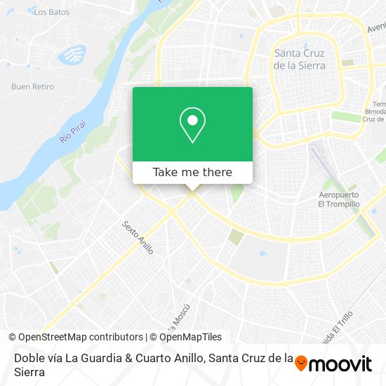Doble vía La Guardia & Cuarto Anillo map