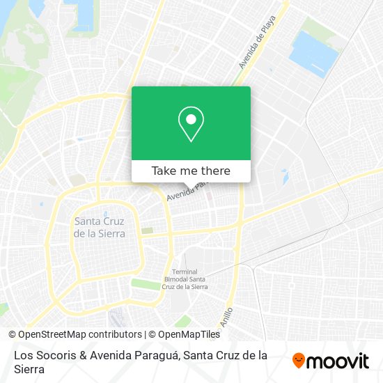 Los Socoris & Avenida Paraguá map