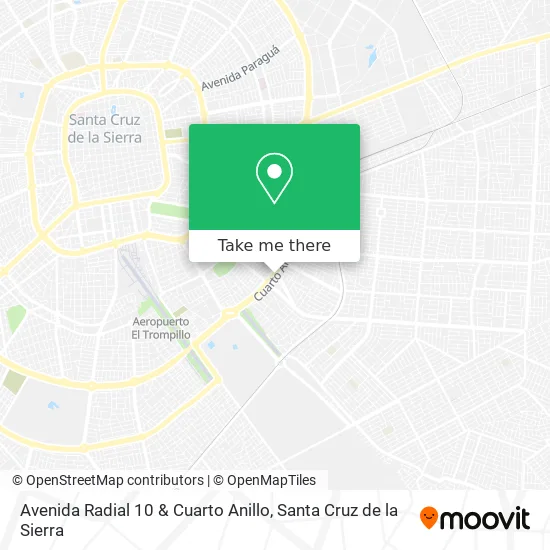 Mapa de Avenida Radial 10 & Cuarto Anillo