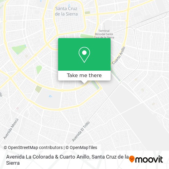 Avenida La Colorada & Cuarto Anillo map