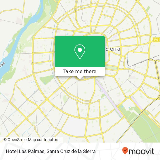 Hotel Las Palmas, Avenida El Trompillo UV-27, Santa Cruz de la Sierra map