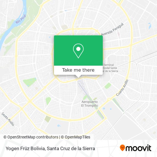 Yogen Früz Bolivia map
