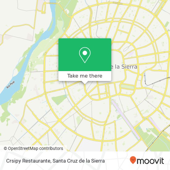 Crsipy Restaurante, Avenida 26 de Febrero UV-10, Santa Cruz de la Sierra map