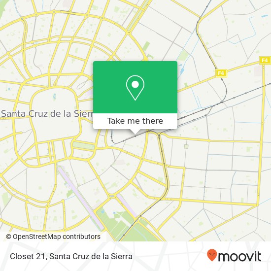 Closet 21, Avenida Dr. Carmelo Ortiz Taborga Uv-43B, Santa Cruz de la Sierra map