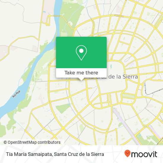 Tía María Samaipata, Samaipata UV-30, Santa Cruz de la Sierra map