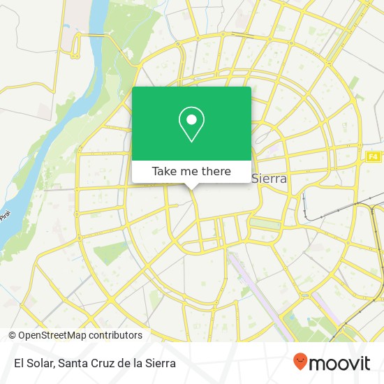 El Solar, Avenida Cañoto Santa Cruz de la Sierra, Santa Cruz de la Sierra map