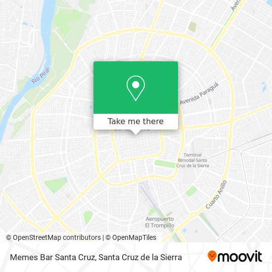 Memes Bar Santa Cruz map