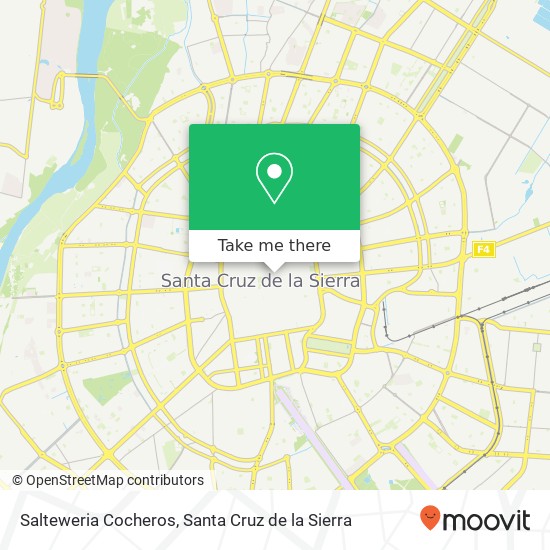 Mapa de Salteweria Cocheros, Bolivar Santa Cruz de la Sierra, Santa Cruz de la Sierra