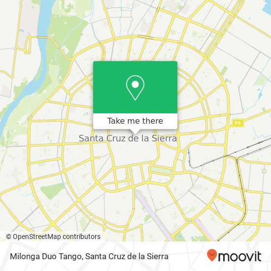 Mapa de Milonga Duo Tango, Bolívar Santa Cruz de la Sierra, Santa Cruz de la Sierra