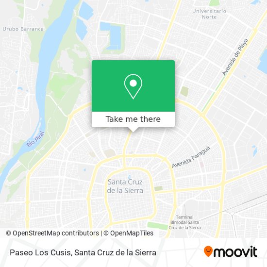 Paseo Los Cusis map