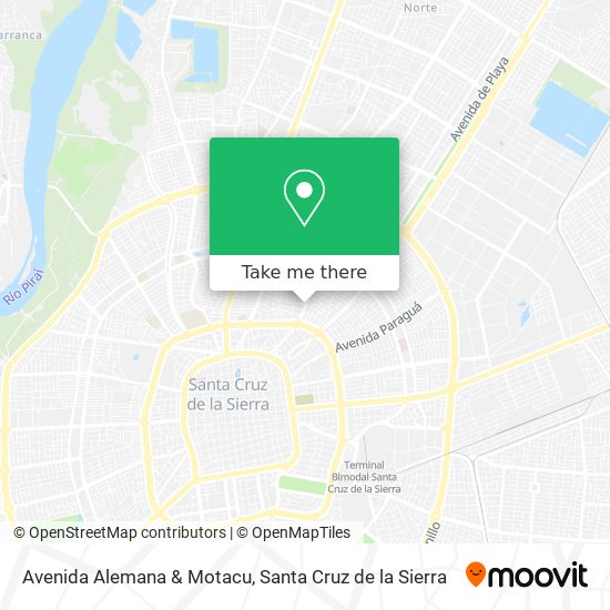Avenida Alemana & Motacu map