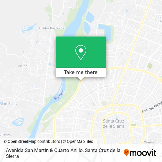 Mapa de Avenida San Martín & Cuarto Anillo