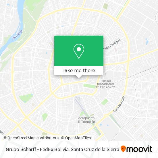 Grupo Scharff - FedEx Bolivia map