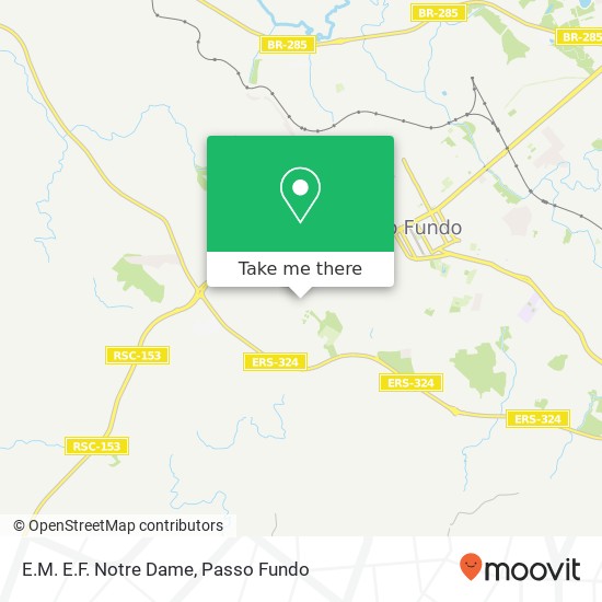 E.M. E.F. Notre Dame map