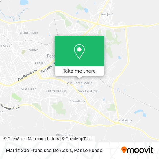 Mapa Matriz São Francisco De Assis