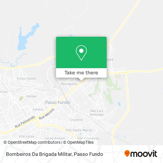 Mapa Bombeiros Da Brigada Militar