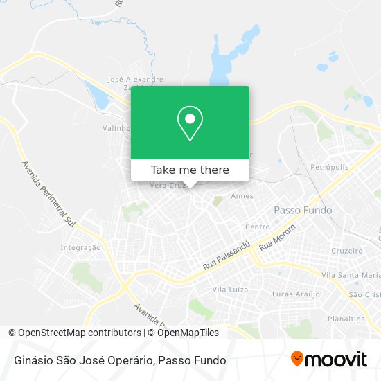 Ginásio São José Operário map