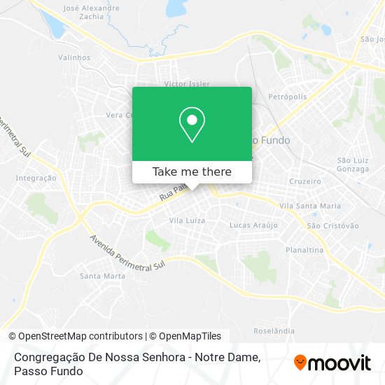 Mapa Congregação De Nossa Senhora - Notre Dame