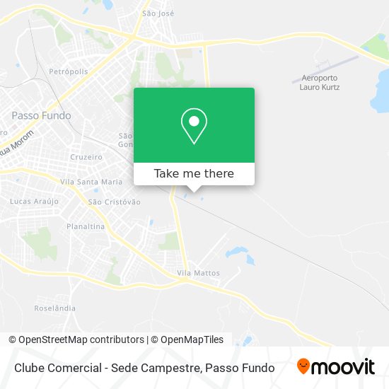 Clube Comercial - Sede Campestre map