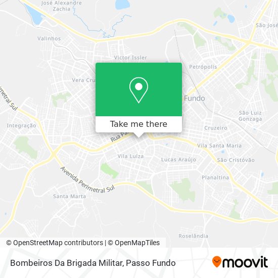 Bombeiros Da Brigada Militar map