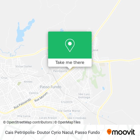 Mapa Cais Petrópolis- Doutor Cyrio Nacul