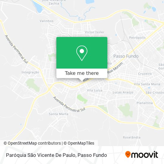 Mapa Paróquia São Vicente De Paulo