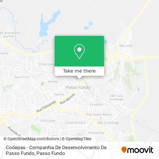 Codepas - Companhia De Desenvolvimento De Passo Fundo map