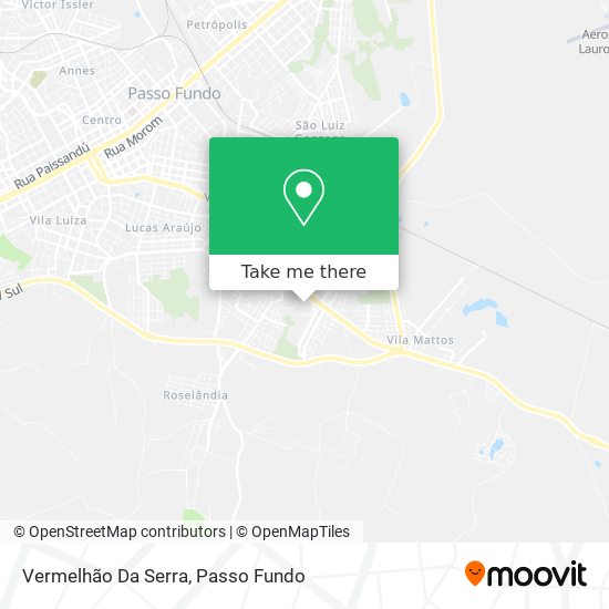 Vermelhão Da Serra map