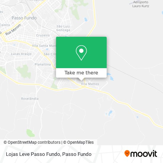Mapa Lojas Leve Passo Fundo