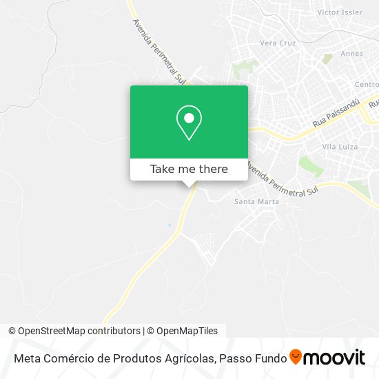 Mapa Meta Comércio de Produtos Agrícolas