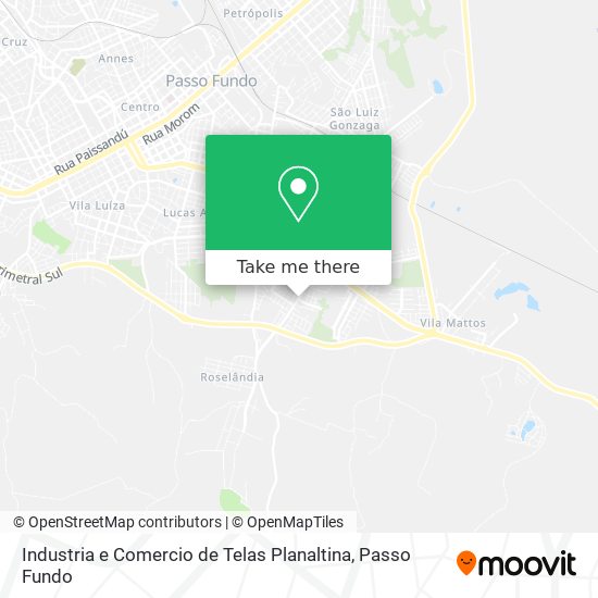 Industria e Comercio de Telas Planaltina map