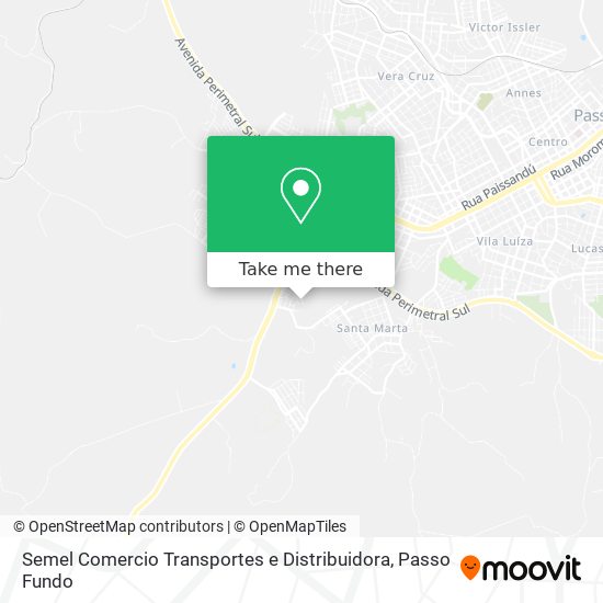 Mapa Semel Comercio Transportes e Distribuidora