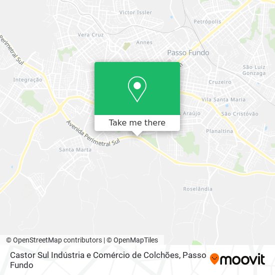 Castor Sul Indústria e Comércio de Colchões map