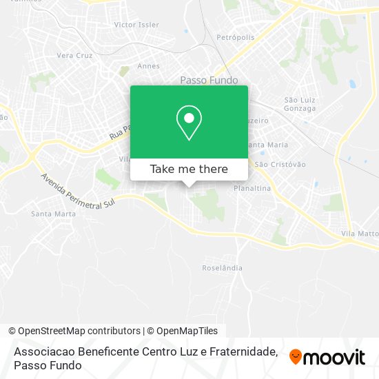 Associacao Beneficente Centro Luz e Fraternidade map