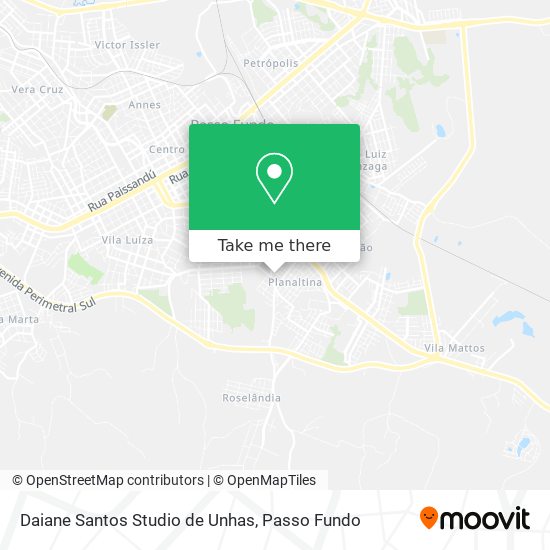 Mapa Daiane Santos Studio de Unhas