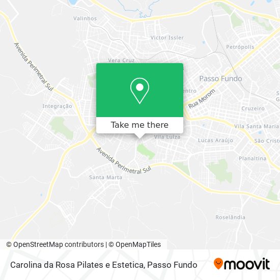 Mapa Carolina da Rosa Pilates e Estetica