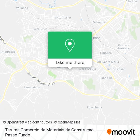 Mapa Taruma Comercio de Materiais de Construcao