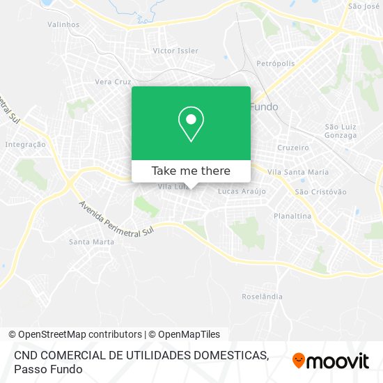 Mapa CND COMERCIAL DE UTILIDADES DOMESTICAS