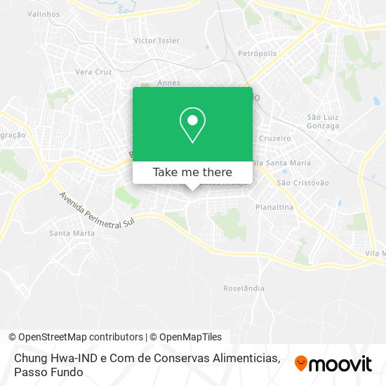 Chung Hwa-IND e Com de Conservas Alimenticias map