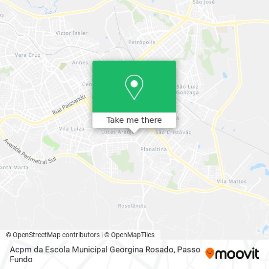 Acpm da Escola Municipal Georgina Rosado map