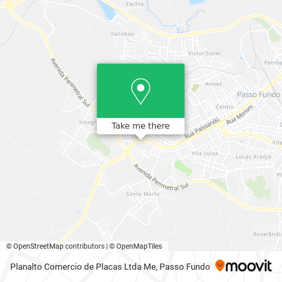 Mapa Planalto Comercio de Placas Ltda Me