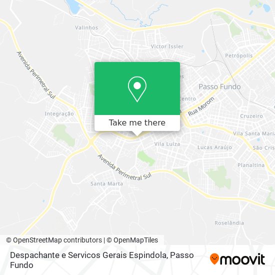 Mapa Despachante e Servicos Gerais Espindola