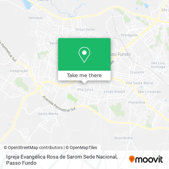 Igreja Evangélica Rosa de Sarom Sede Nacional map