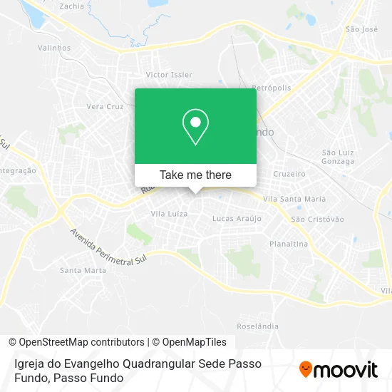 Igreja do Evangelho Quadrangular Sede Passo Fundo map