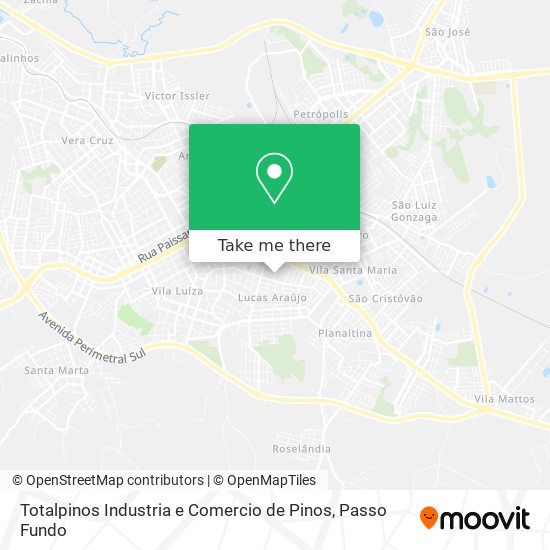 Totalpinos Industria e Comercio de Pinos map