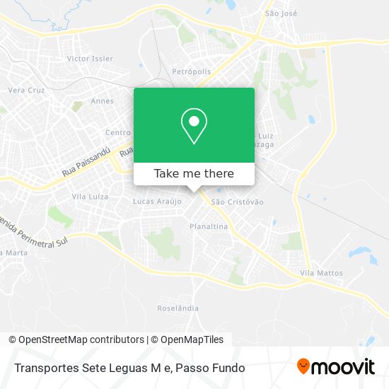 Transportes Sete Leguas M e map