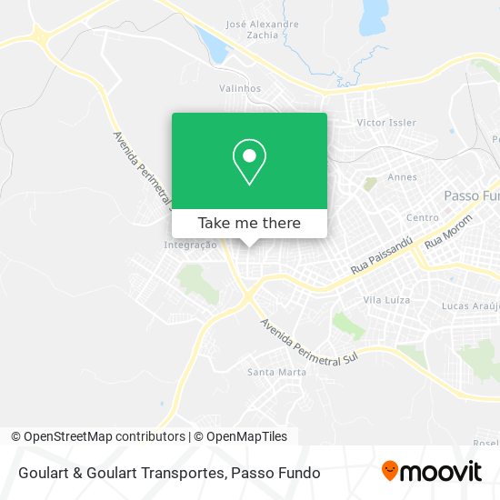 Mapa Goulart & Goulart Transportes