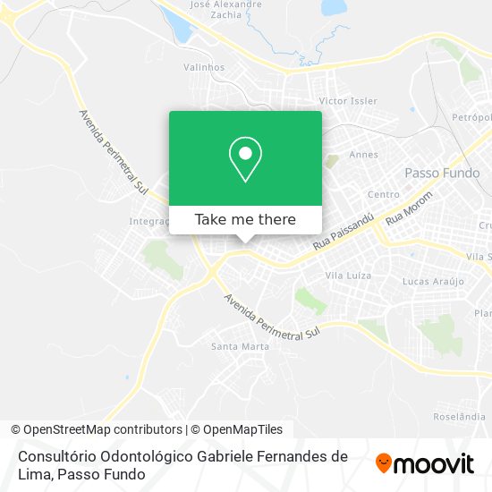 Mapa Consultório Odontológico Gabriele Fernandes de Lima