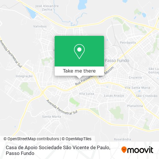 Casa de Apoio Sociedade São Vicente de Paulo map